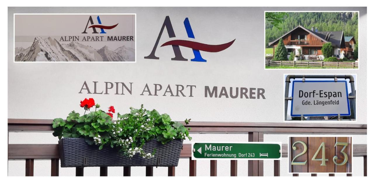 Alpin Apart Maurer Längenfeld Exterior photo